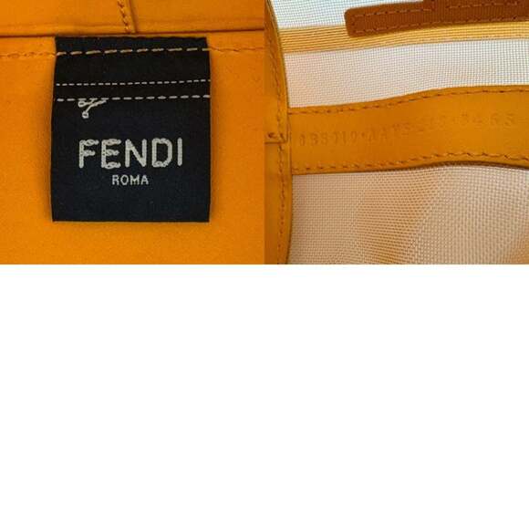 FENDI Orange Leather Shoulder Bag - Picture 5 of 5